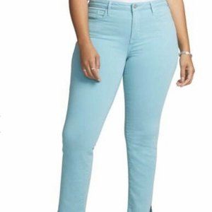 Curves 360 by NYDJ Slim Straight Blue Jeans